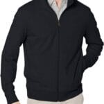 Amazon Essentials Men's Zip Up Sweatshirt, Lightweight French Terry, Mock Neck