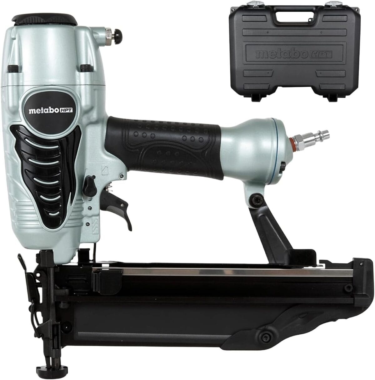 Metabo HPT Finish Nailer with Air Duster, Pro-Preferred Pneumatic Power Nailers, Ideal for Molding, Chair Rail, and Cabinetry, Lightweight 3.7 lbs, 16 Gauge, 1 to 2-1/2 Finish Nails, NT65M2S