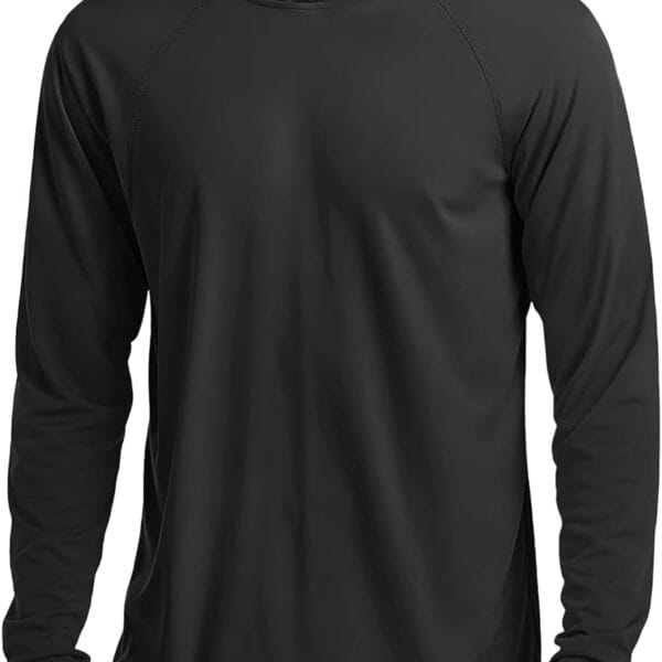 MAGCOMSEN Men's Hooded UPF 50+ Sun Protection T Shirts Long Sleeve Athletic Fishing Shirts Rash Guards