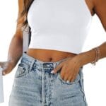 EFAN Womens Sexy Sleeveless Double Lined Crop Tops Workout Cute Tight Racerback Tank Tops Summer Clothes Teen Girls 2025