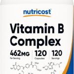 Nutricost High Potency Vitamin B Complex 462mg, 120 Capsules - with Vitamin C - Energy Complex