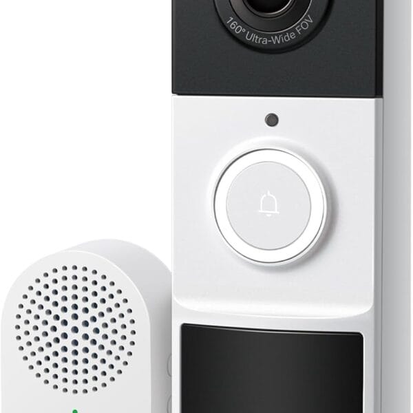 TP-Link Tapo Smart Video Doorbell Camera Wireless with Chime, 2K with Full Color Night Vison & Spotlights, No Monthly Fee, Ring Call, 160 Ultra-Wide View, Free AI Detection, Local Storage (D210)