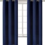 BGment Blackout Curtains for Bedroom 63 Inches Long - Navy Blue Room Darkening Thermal Insulated Sunlight Blocking Grommet Window Drapes for Kids Boys Room, Set of 2 Panels, 42 x 63 Inch