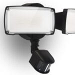 UME 19W LED Flood Light Motion Sensor Outdoor, 2 Adjustable Head, 2000LM, 5000K, IP65 Waterproof, Dusk to Dawn Security Light with Photocell for Exterior,Outside,Garage,House(Black)