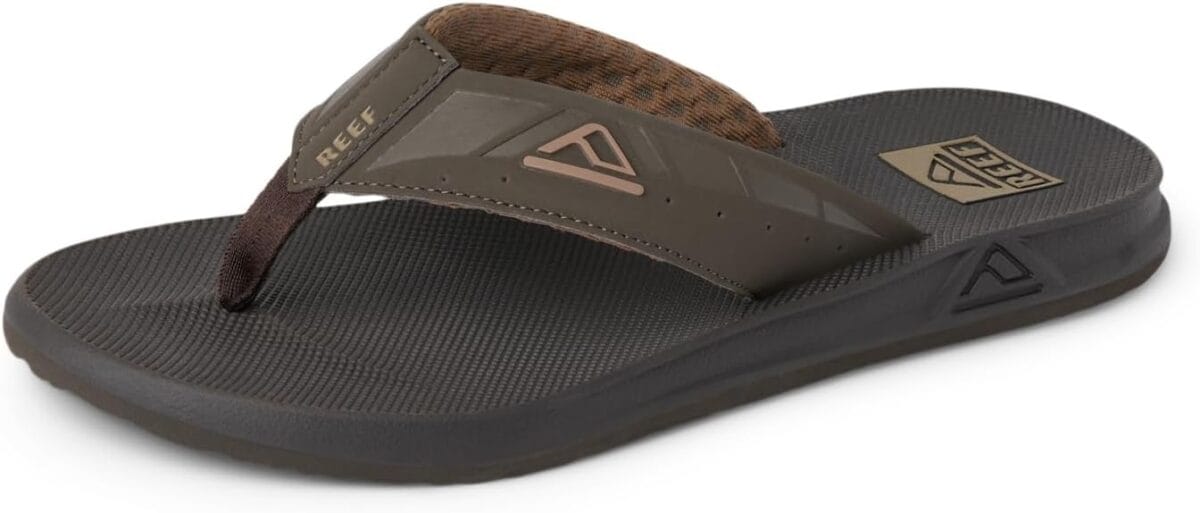REEF Phantoms Men's Beach Flip Flop, Water Friendly, Soft and Supportive Molded Footbed