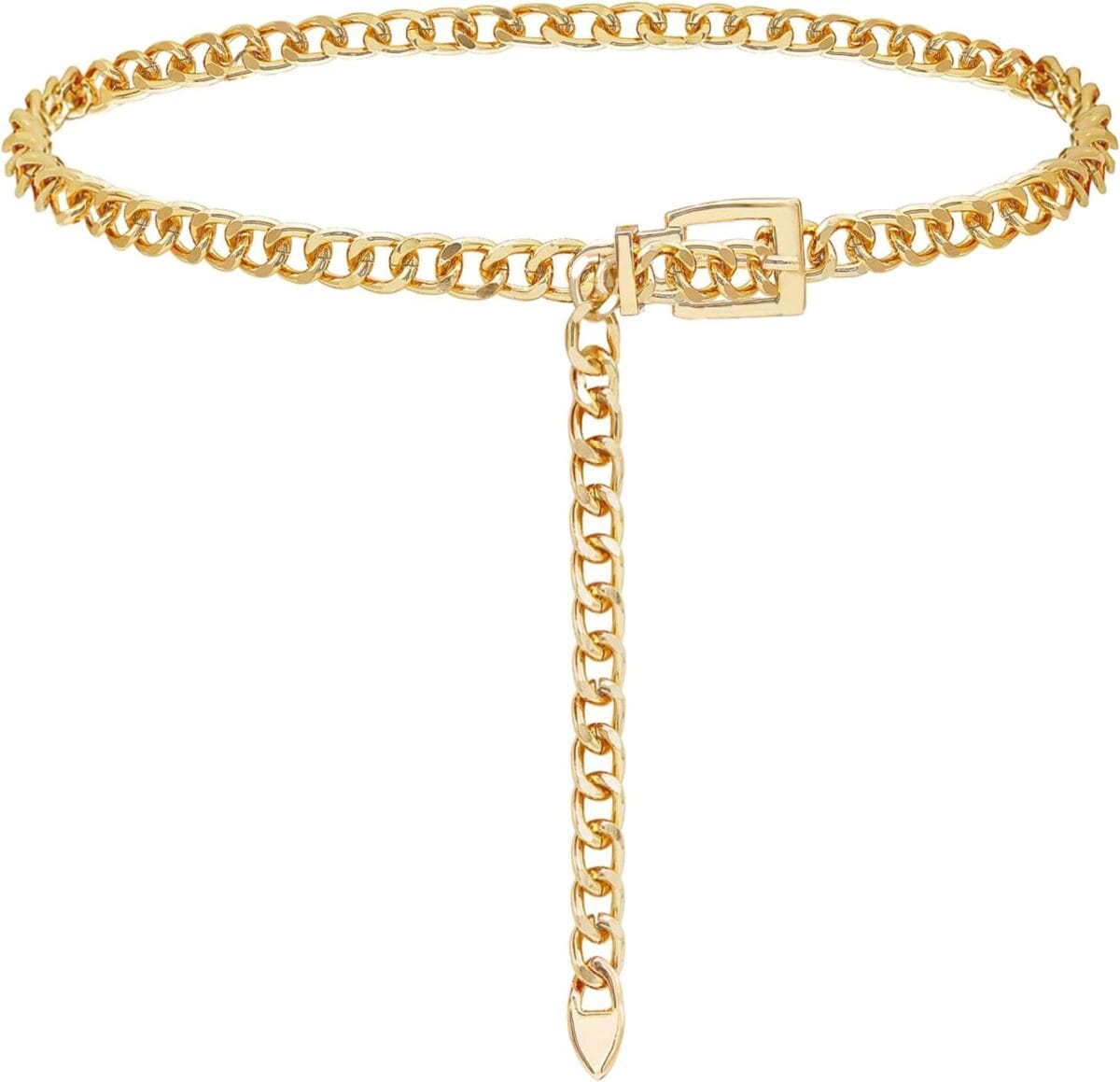FIORETTO Chain Belt for Women Metal Waist Chain Fashion Multilayer Chain Belts for Dress