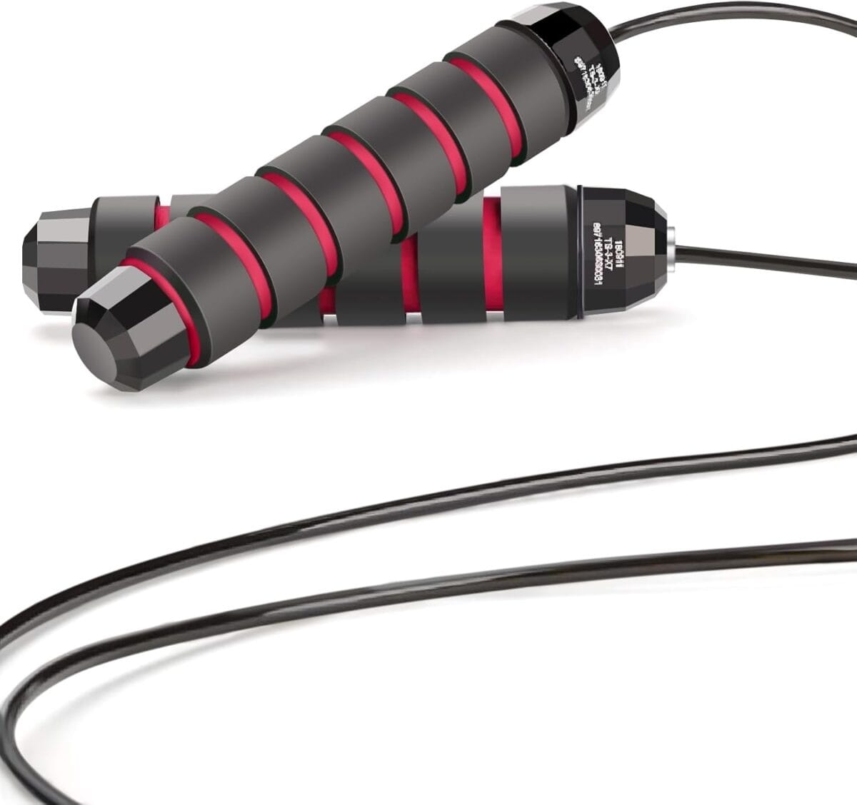 Skipping Rope with Ball Bearings Rapid Speed Adjustable Jump Rope Cable and 6 Memory Foam Handles Ideal for Aerobic Exercise Like Speed Training, Extreme Jumping, Endurance Training and Gym