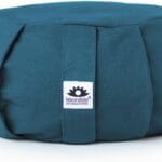 Meditation Cushion, Round, Buckwheat Husk Filled, Floor Pillow or Cushions, Yoga Seat, Zafu, Made in the USA