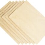 3mm 1/8" x 8" x 12" Baltic Birch Plywood, 6 Pcs Craft Wood Sheets with Grade B/BB Veneer, Perfect for DIY Projects, Laser Cutting & Engraving, Woodburining, Painting and Drawing