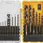 DEWALT Drill Bit Set, 14-Piece, 135 Degree Split Point, For Plastic, Wood and Metal (DWA1184)