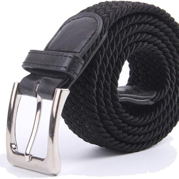 Canvas Elastic Fabric Woven Stretch Multicolored Braided Belts