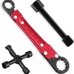 Plumbing Tools, Angle Stop Wrench Angle-On Wrench kit, plumbers wrench Angle Stop Removal Tool for professional plumber Installing New Compression Angle Stop and Removing Compression Ring