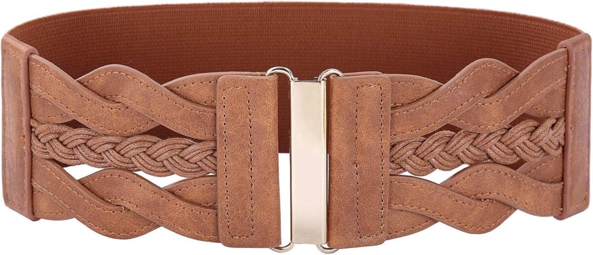 GRACE KARIN Women's Elastic Wide Belts Vintage Stretchy Belt Retro Fashion Cinch Belts for Dresses