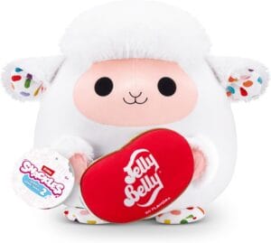 Snackles Series 2 Lamb & Jelly Belly 8 Inch Collectible Stuffed Animal by ZURU, Ultra Soft Plush, Giftable