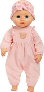 Baby Born Learn to Walk Baby Doll Annabell - Blue Eyes: Realistic Features for Kids Ages 3+, Walks, Crawls, Sits & Kicks, Eyes Open & Close, Multiple Sound Effects
