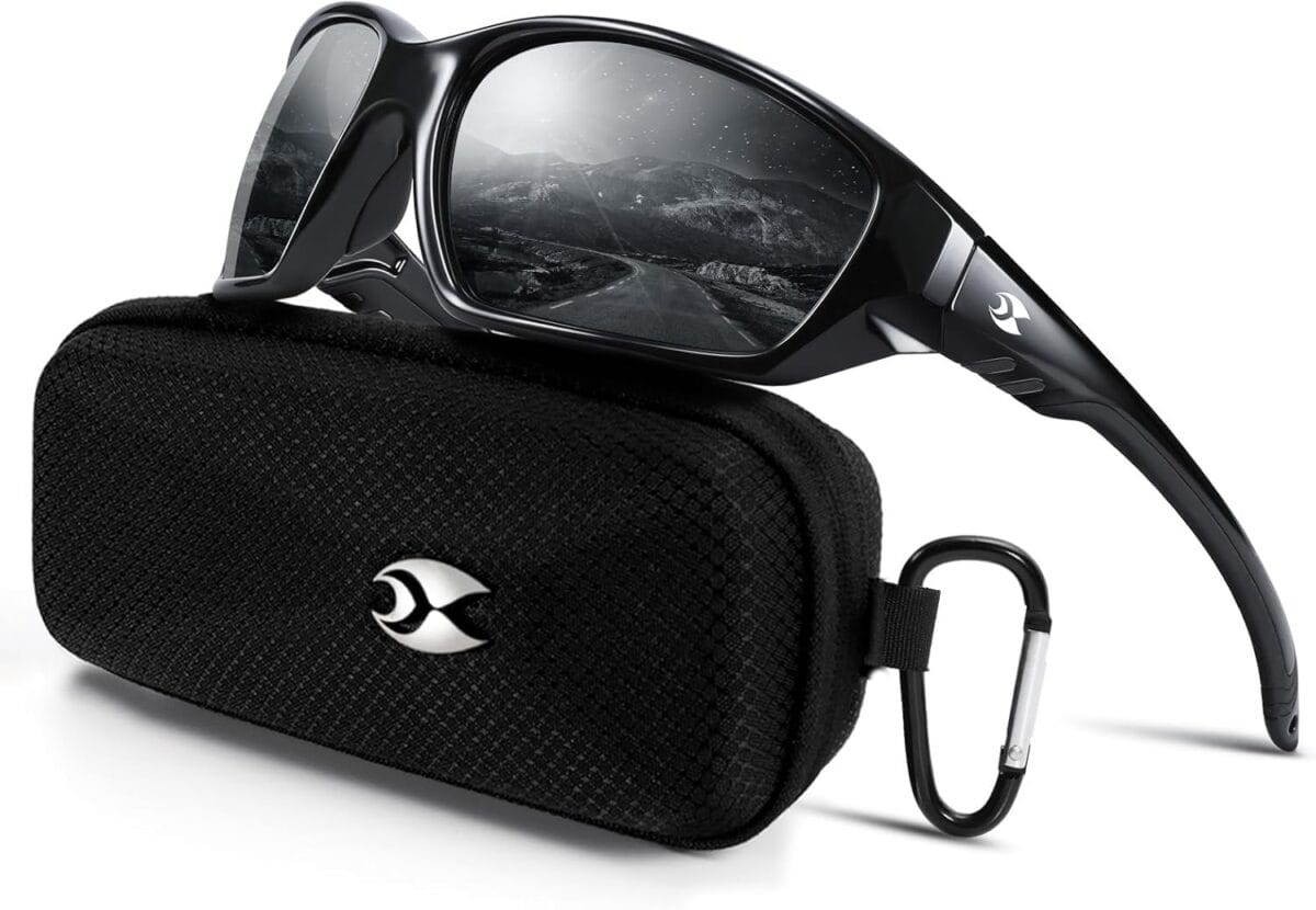 suoso Sports Polarized Sunglasses for Men: Womens UV400 Protection Sun Glasses Wrap Around Goggles for Fishing Driving TR90