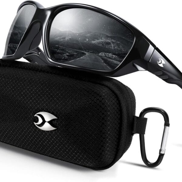 suoso Sports Polarized Sunglasses for Men: Womens UV400 Protection Sun Glasses Wrap Around Goggles for Fishing Driving TR90