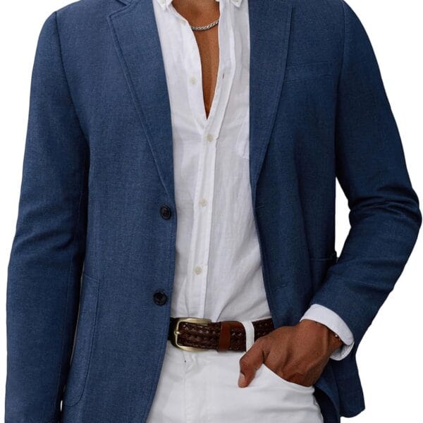 GRACE KARIN Men's Casual Blazer Suit Jackets 2 Button Lightweight Sport Coats