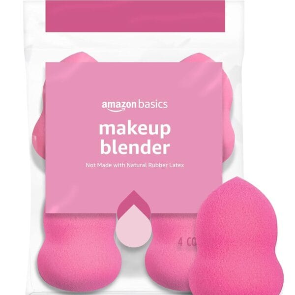 Amazon Basics Large Makeup Blender, 4-Pack (Previously Solimo)