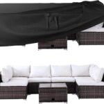 Patio Furniture Covers, Outdoor Furniture Cover Waterproof, General Purpose, Outside Table and Chair Covers, Heavy Duty 600D (108 Inch L x 82 Inch W x 27.9 Inch H)