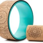 Yoga Wheel for Stretching & Flexibility to Help Back Aches & Tension, Deep Tissue Muscle Massage. Back Roller Wheel with Extra Cushion, Wider & Thickest Foam, Stretches and Strengthens Core Muscles