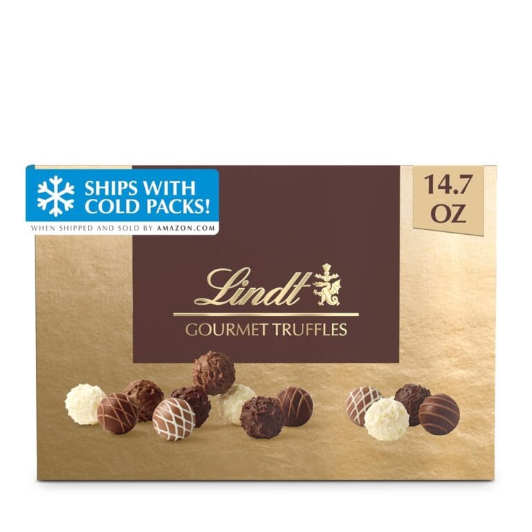 Lindt Gourmet Chocolate Truffles Gift Box, Assorted Chocolate Candy for Mother's Day Gifts, 26 Count, 14.7 oz. Box