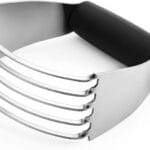 Spring Chef Dough Blender, Top Professional Pastry Cutter with Heavy Duty Stainless Steel Blades, Medium Size, Black