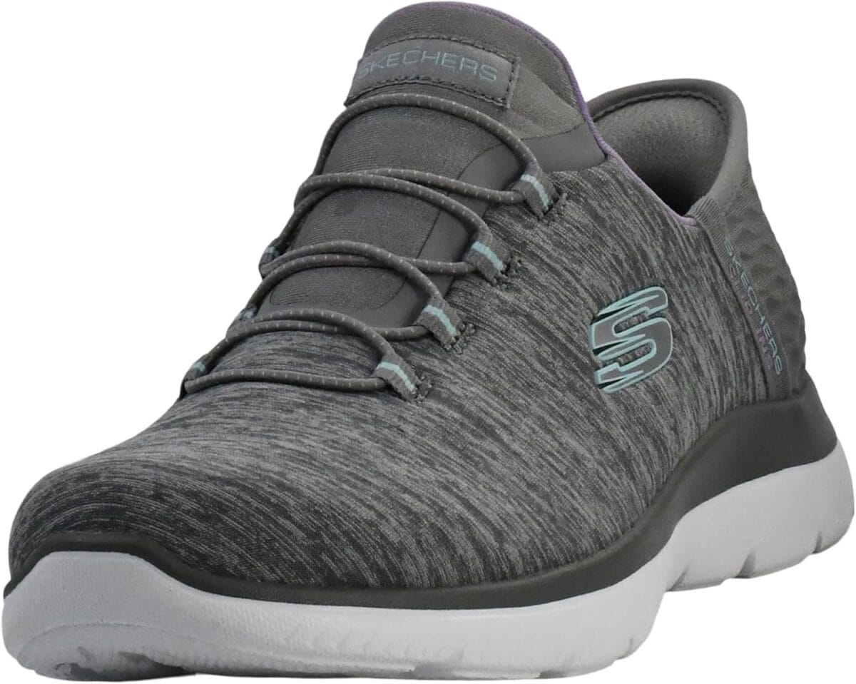 Skechers Women's Summits Hands-Free Slip-Ins  Memory Foam Insole, Heel Pillow, Vegan Materials Sneakers