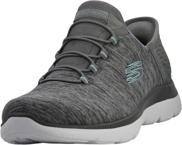 Skechers Women's Summits Hands-Free Slip-Ins  Memory Foam Insole, Heel Pillow, Vegan Materials Sneakers