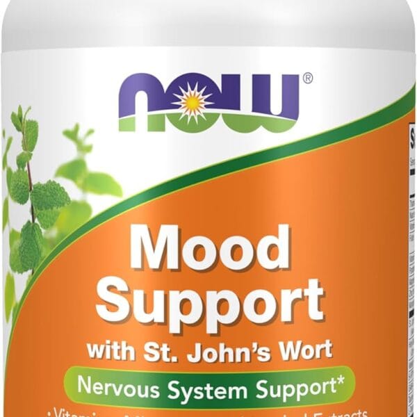 NOW Foods Supplements, Mood Support with St. John's Wort, Nutrient and Herbal Extracts, 90 Veg Capsules