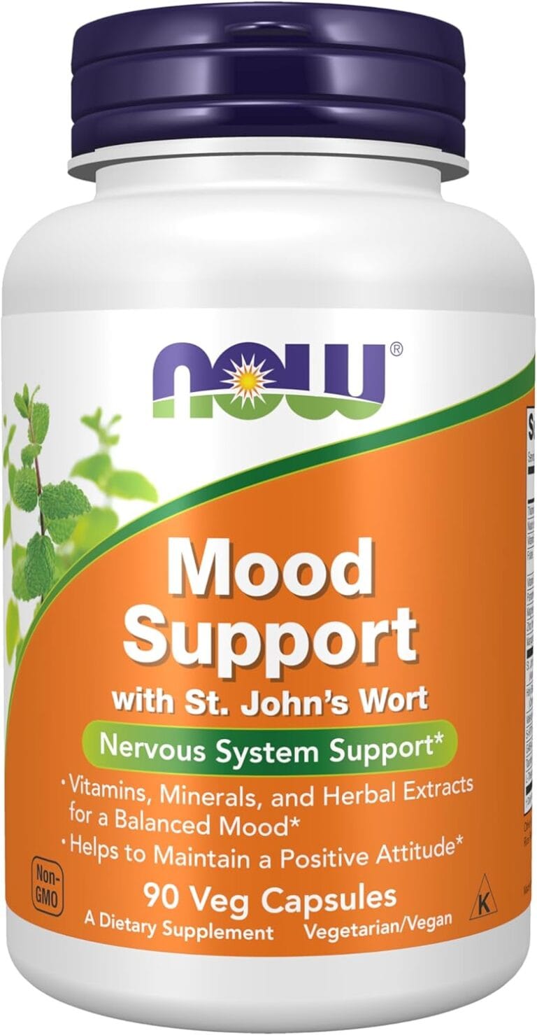NOW Foods Supplements, Mood Support with St. John's Wort, Nutrient and Herbal Extracts, 90 Veg Capsules