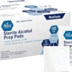 MED PRIDE 200 Sterile Prep Pads  Medical-Grade Antiseptic Sterile Alcohol Pads, Individually Wrapped, Medium Square, 2-Ply