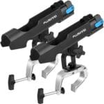 PLUSINNO Fishing Boat Rods Holder Large Clamp Opening 360 Degree Adjustable Fishing Rod Racks Folding Holder