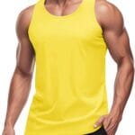MAGCOMSEN Men's UPF 50+ Tank Top Quick Dry Summer Workout Muscle Sleeveless Shirts for Swim Beach Bodybuilding