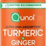Qunol Turmeric and Ginger Capsules, 1000mg Turmeric Supplement, Ultra High Absorption to Support Joint Health, #1 Doctor Recommended Form of Turmeric Curcumin, 120 Count (Pack of 1)