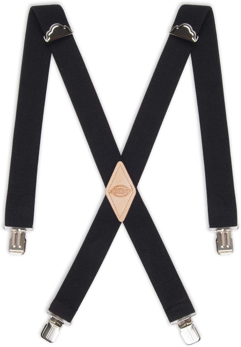 Dickies Men's 1-1/4 Solid Straight Clip Suspender
