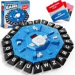 Word Game Family Board Game with Digital Display Timer and 2 Categories Modes Fun Fast-Paced 24-Letter Game for Learning Party Interactive (Blue)