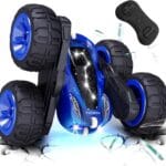 Tecnock Remote Control Car, 2.4GHz RC Cars with USB-C Easy Charging, 4WD Double Sided 360 Rotates and Flips RC Stunt Car, Toys Gift for Boys and Girls