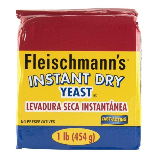 Fleischmanns Yeast, Fleischmanns Instant Dry Yeast, 16 Ounce - 1 Pack, Fast-Acting, Gluten Free, No Preservatives