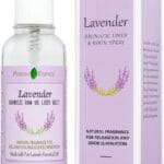 Lavender Linen and Room Spray, Natural Aromatherapy Sleep Spray for Relaxation and Stress Relief, Lavender Essential Oil for Pillows or Bedding, Odor Eliminator