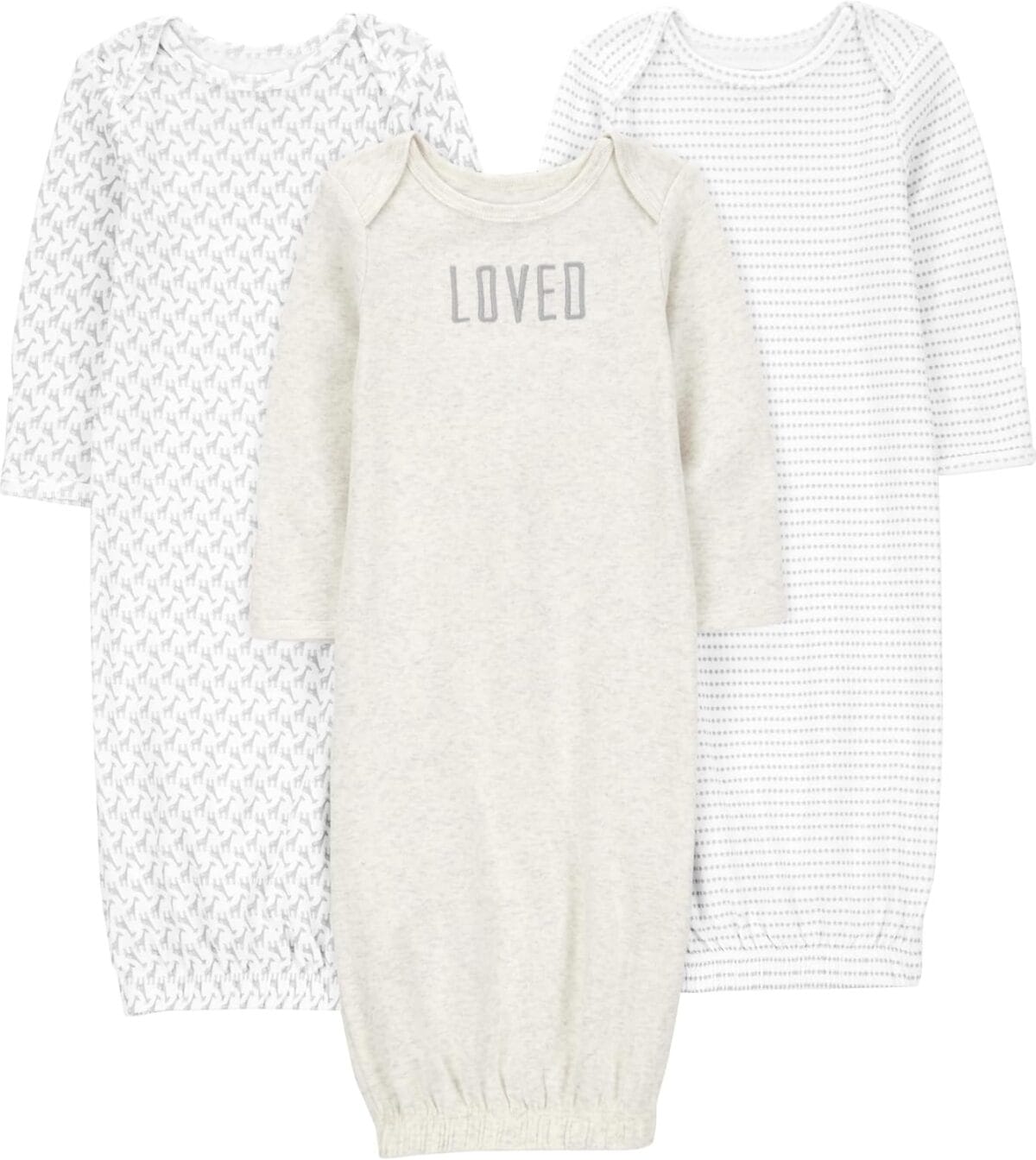 Simple Joys by Carter's Baby 3-Pack Neutral Cotton Sleeper Gown