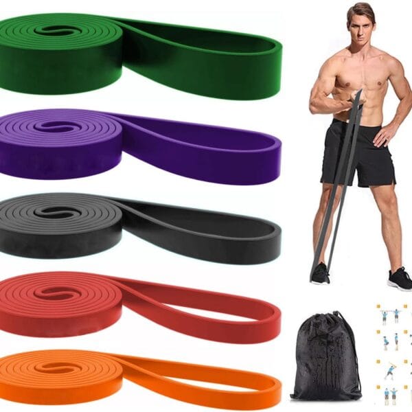 Resistance Bands, Pull Up Bands, Exercise Workout Bands for Working Out, Pull Up Assistance Bands Set for Men & Women, Body Stretching, Physical Therapy, Muscle Training