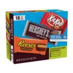 HERSHEY'S, KIT KAT and REESE'S Assorted Milk Chocolate Candy Variety Box, 27.3 oz (18 Count)
