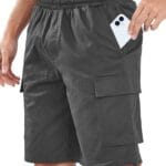 NORTHYARD Mens Twill Casual Cotton Cargo Shorts Drawstring Elastic Waist & 6 Pockets Classic Work Shorts for Men