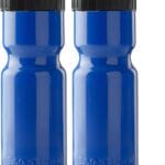 50 Strong Sports Water Bottles  Reusable 22 oz BPA-Free Plastic Bottles with Pull Top Cap  Made in USA  Top Rack Dishwasher Safe  Fits Most Bike Cages Brand