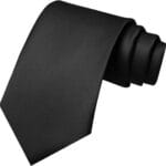 Solid Color Tie Mens Necktie for Business and Wedding