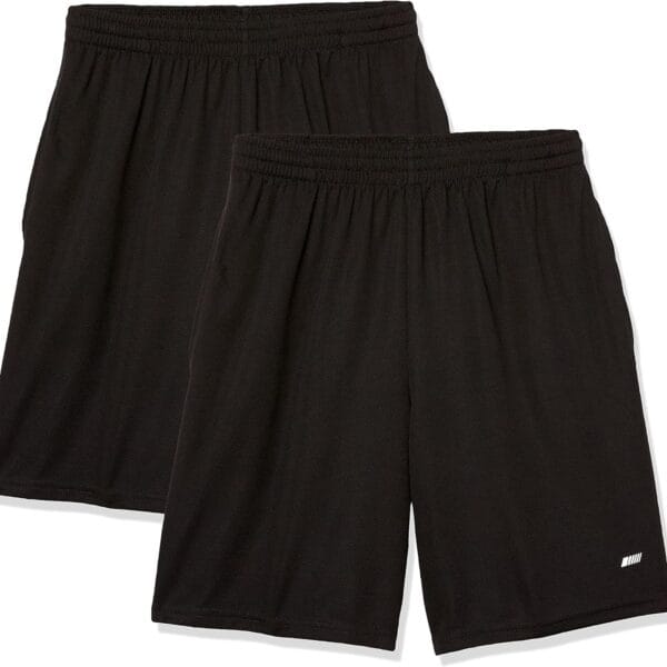 Amazon Essentials Men's Performance Tech Loose-Fit Shorts (Available in Big & Tall), Pack of 2