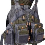 BASSDASH Strap Fishing Vest Adjustable for Men and Women, for Fly Bass Fishing and Outdoor Activities