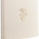 Holoary Photo Album 4x6 500 Photos 5 Pictures Per Page, 500 Pockets 4x6 Picture Album, Linen Fabric Cover Big Picture Book for Photos, 4x6 Photo Albums for Family Weddings Travel Memories(Beige)