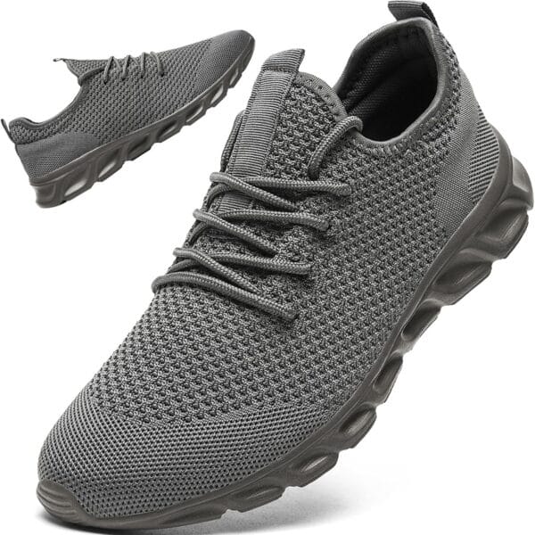 Linenghs Mens Running Shoes Tennis Gym Sneakers Casual Slip On Walking Lightweight Athletic Workout Breathable Fashion Sports Shoes